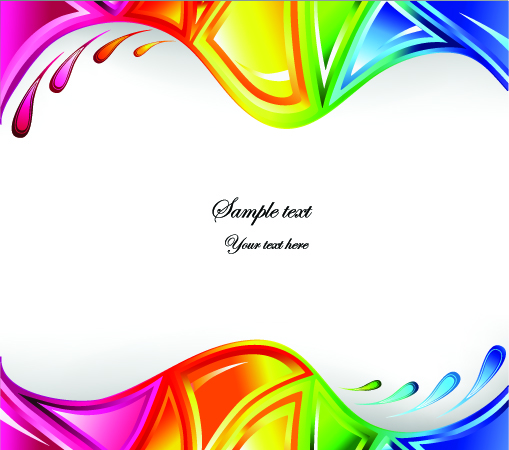 free vector Colorful dynamic wave vector graphics